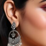 Buy Oxidised earrings | Gemstone Jewelry