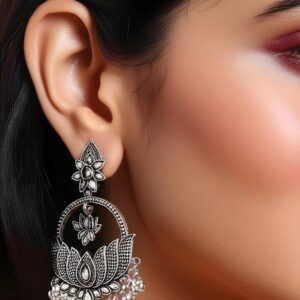 Buy Oxidised earrings | Gemstone Jewelry