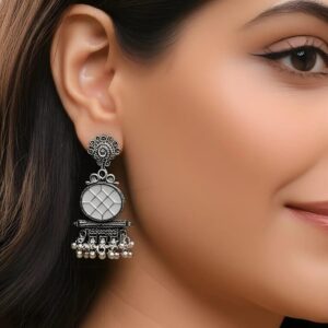 Buy Oxidised earrings | Gemstone Jewelry